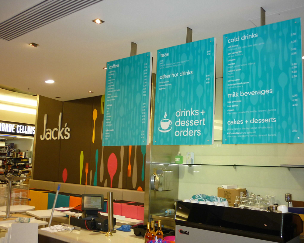 Menu Signs – Infinity Signs